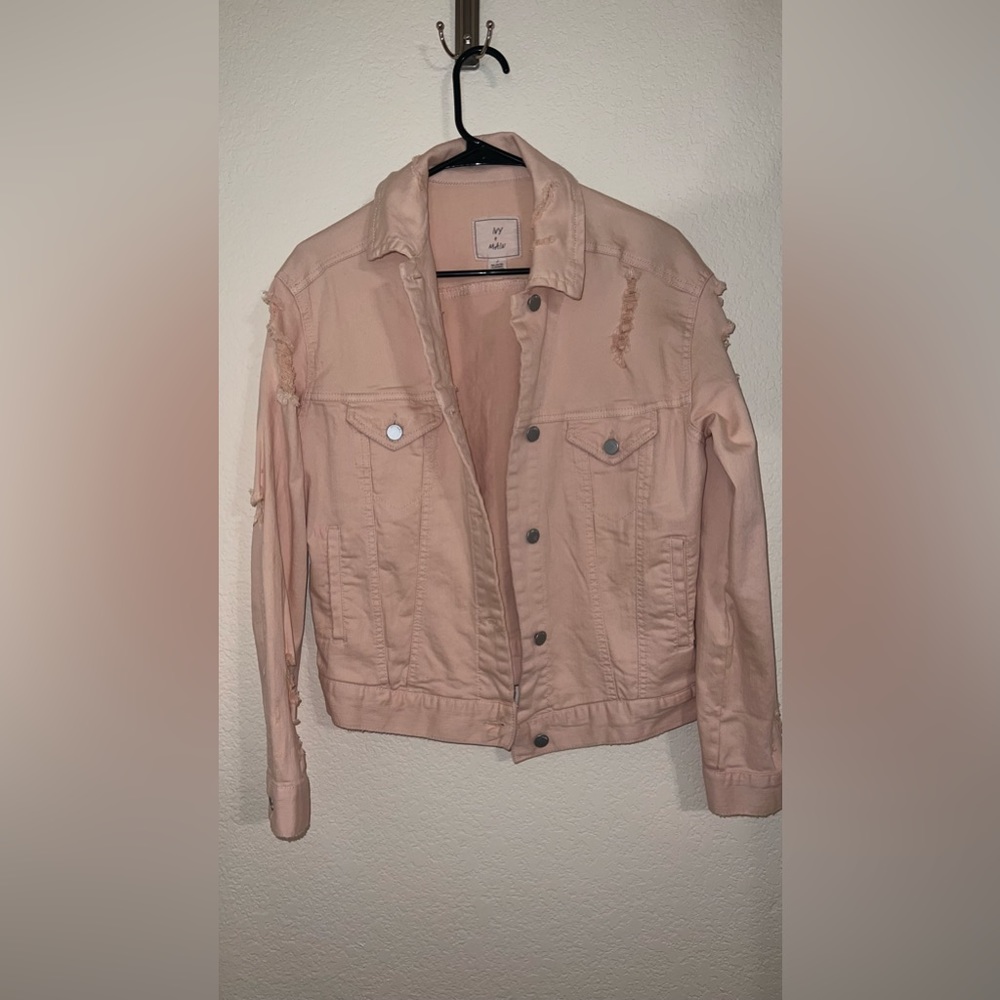Small Ivy + Main Pink Denim Jacket
